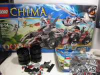 Lego Chima Worriz' Combat Lair (parts, manual and box)