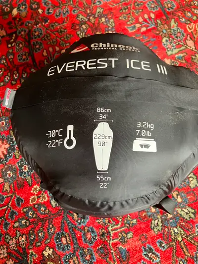 Like New Chinook -30C Winter Sleeping bag $50, View more