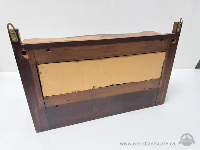 Vintage Wood Wall Shelf with Mirror and Two Drawers in Home Décor & Accents in Brockville - Image 4
