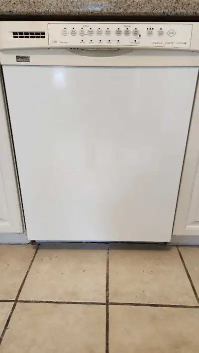 Kenmore Elite dishwasher White Inside stainless steel Good working condition Renovating