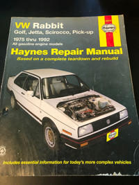 HAYNES 1975-92 VW RABBIT,GOLF,SCIROCCO,PICK-UP #M0270