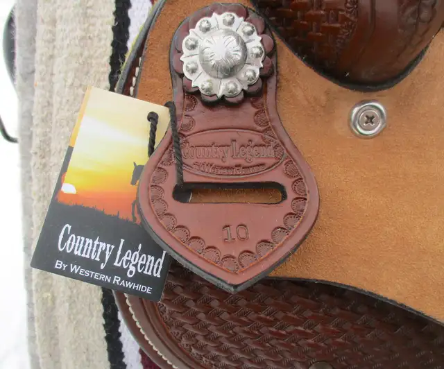 New 10" Mini Saddle, chestnut colour, will ship in Equestrian & Livestock Accessories in Dawson Creek - Image 9