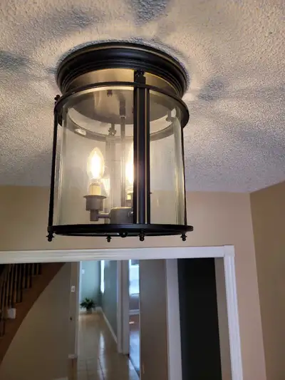 Penrose Style English Bronze Light Fixture, View more