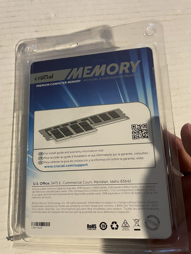 Crucial Memory 4GB-DDR3 Ram in Other in Mississauga / Peel Region - Image 4