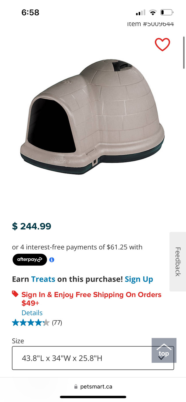 Petmate igloo best sale large