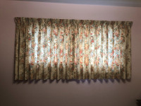 Vintage Curtains and Curtain Rod