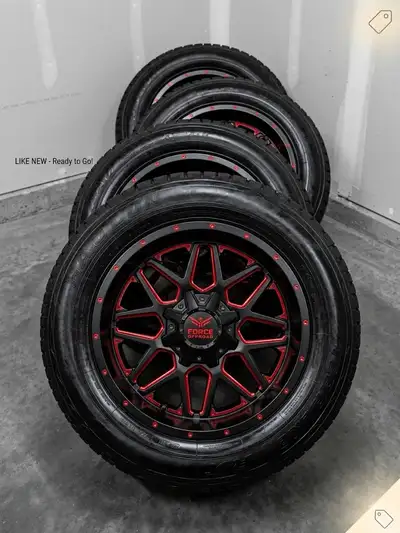 Selling my rims because I sold my truck. Also fit sequoia. With TPMS