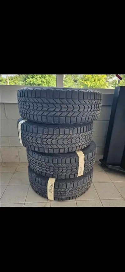 Firestone Winterforce Winter tires on rims Size 195 65 15 2 tires have 5/32 2 tires have 6/32 A litt...