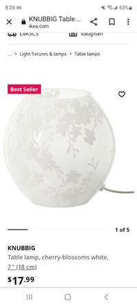 Ikea lamps white