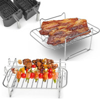 2 Pcs Air Fryer or Grilling Stainless Steel Rack - Brand New