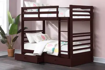  Twin Over Twin Storage Bunk Bed , View more
