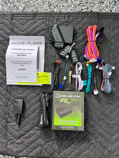 New Code Alarm 1 Way Remote Car Starter with up to 2500ft range, 2 x 1 Way transmitters, also includ...