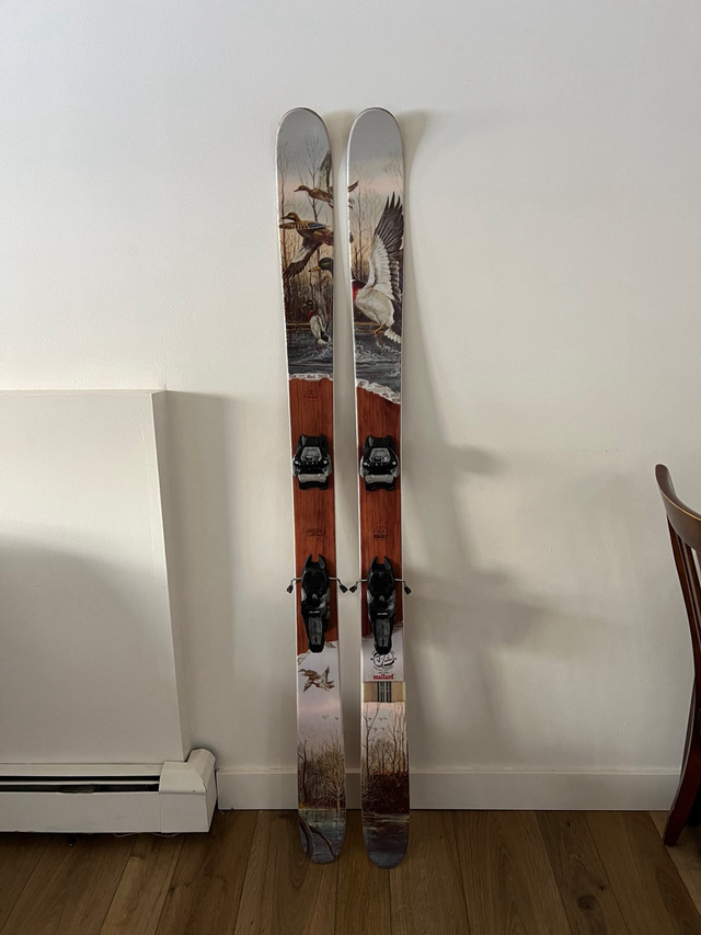 Jskis Vacation ‘Mallard’ 180cm 104mm waist + Marker Jester 16D in Ski in Cranbrook