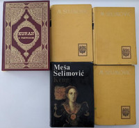 Mehmed "Meša" Selimović (1910 – 1982) 4 Hardcover Books