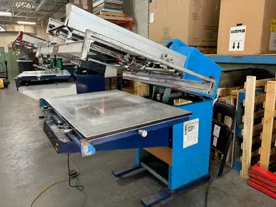 M&M Cameo screen printing press 25"x38" Great printing press for lawn bag signs,coroplast and any ot...