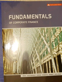Fundamentals of Corporate Finance 9th & 10th Canadian ed by Ross