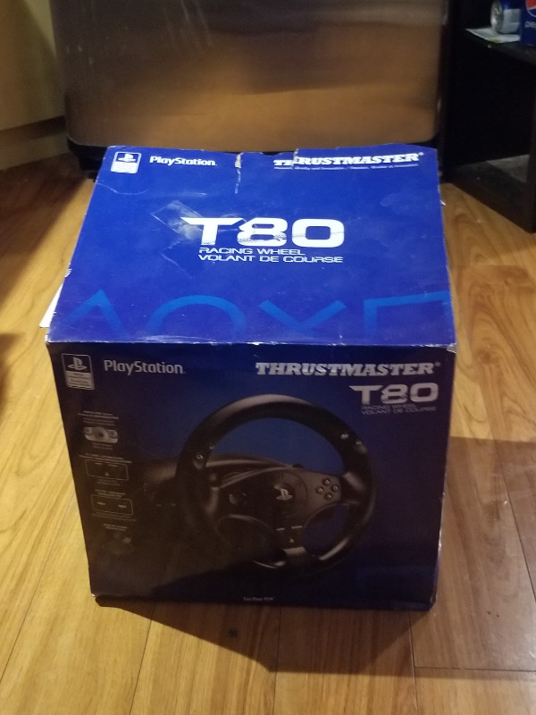 Selling Thrustmaster T80 PS4/3 Wheel - Box opened & Tested in Sony Playstation 4 in Winnipeg - Image 2