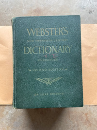 Vintage second edition websters dictionary 