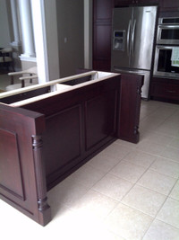 Kitchen Island with side  wine rack