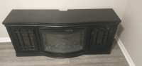 Electric Fireplace Media Shelf