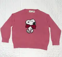 Uniqlo Kids Snoopy Cotton Sweater - Size 110cm or 4T