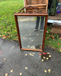 Large wooden mirror 