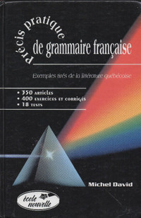 Précis pratique de grammaire française