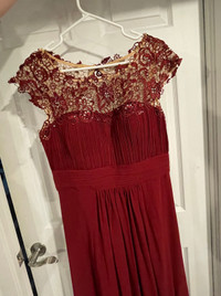 Burgundy/Red Ever Pretty Dress