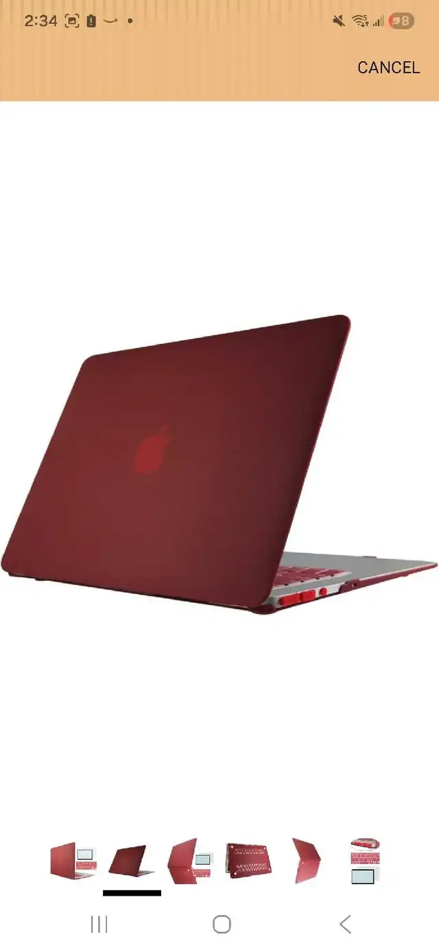MOSISO Red Protective Case and Keyboard Cover for MacBook in Laptop Accessories in Oakville / Halton Region - Image 2