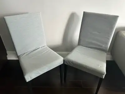 Modern Grey Dining Chairs- Set of 2. Excellent condition, View more
