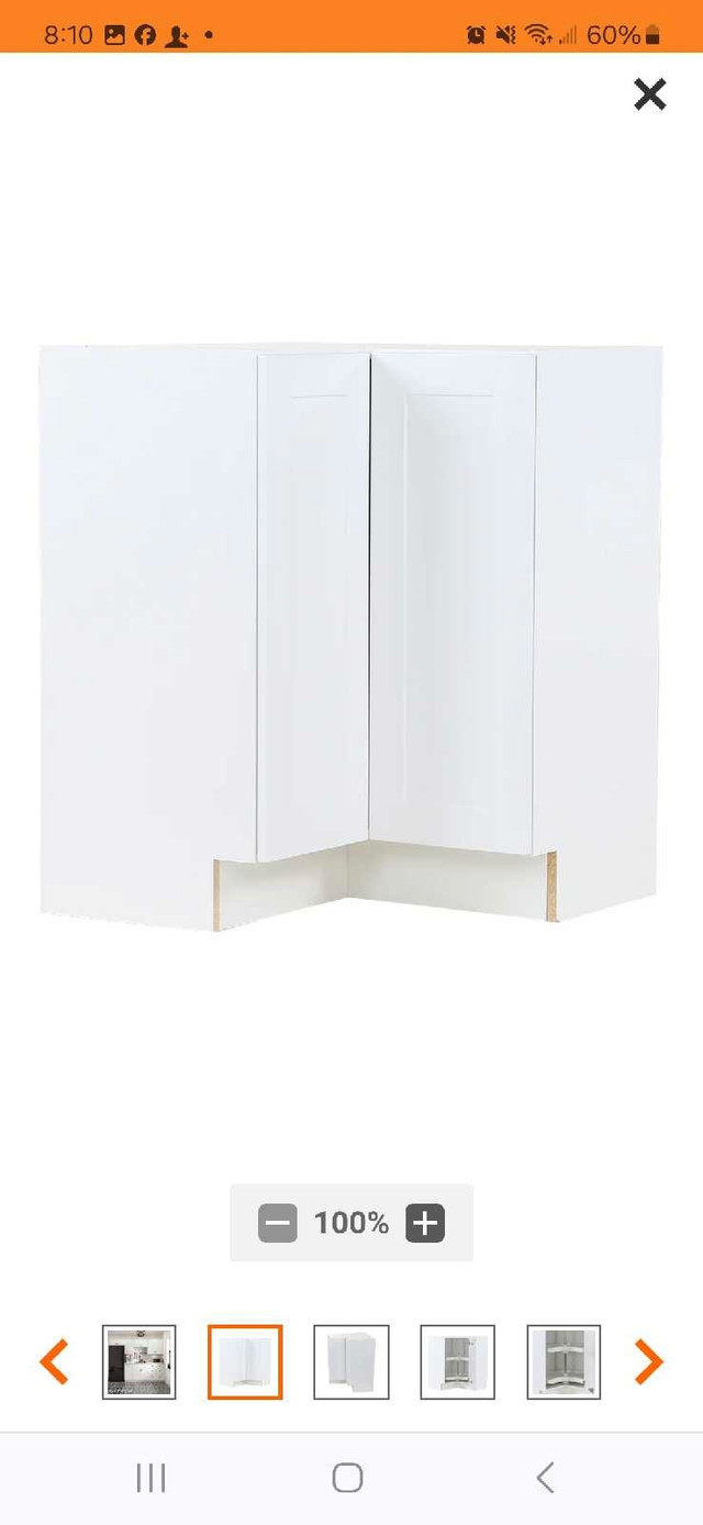 Corner Base Cabinet - Hampton Bay in Hutches & Display Cabinets in St. Catharines