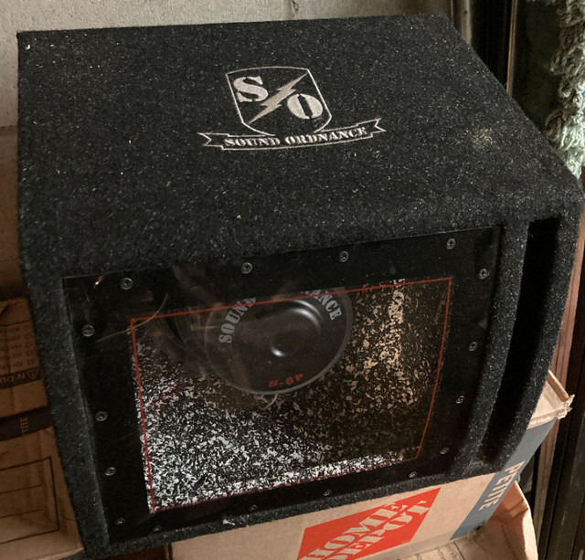 powered bandpass subwoofer Sound Ordnance B8P Speakers Muskoka