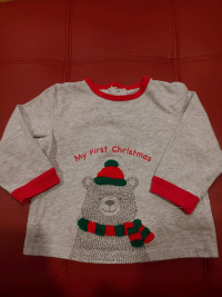  My First Christmas Long sleeve top 12 months