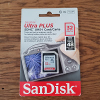 SanDisk Ultra Plus 32GB SDHC UHS-I 48MB/s Card