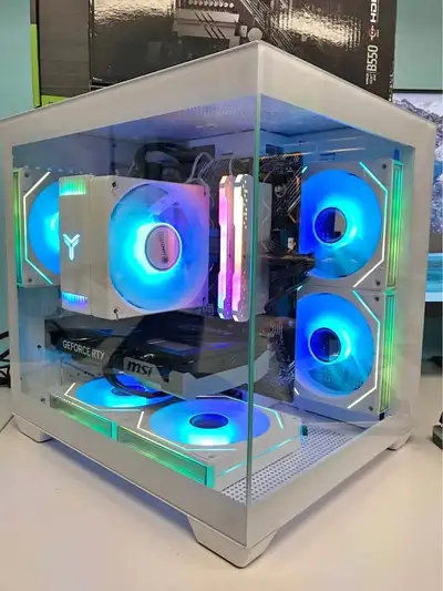 Matx mobo  GAMING PC AMD Ryzen 7 5700X ,32G, 1TB SSD RTX 5060, View more
