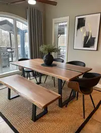 Alberta made live edge and epoxy river tables 