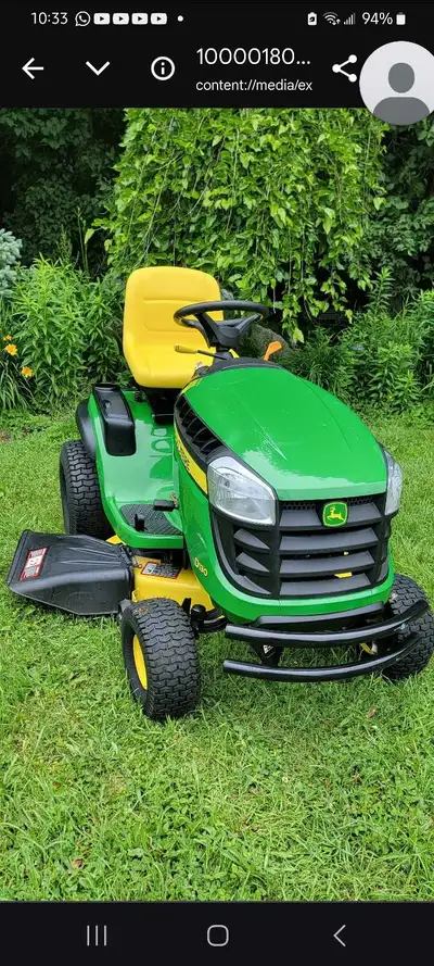 D160 John Deere, 24hp Engine, 48 inch deck, In Excellent Condition, With Full Recent TunUp. Text or...