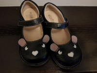 Crocs; leather shoes, toddler girl size 10-11