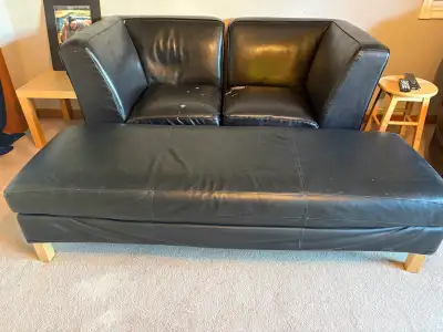 IKEA Sofa and Ottoman Set, View more