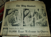 1973 The Queen in Kingston Whig Standard Full Newspaper