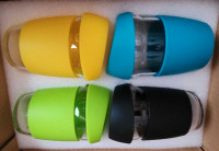 4 pack glassware with silicone sleeves