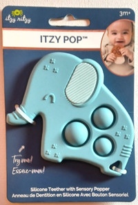 Itzy Pop Silicone Teether with Sensory Popper - New