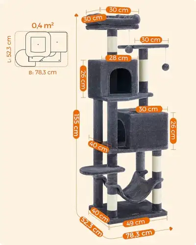 Brand New Cat Tree 2 Perches 2 Caves Special $109, View more