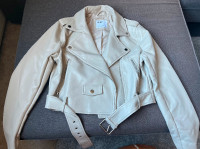 Woman’s faux leather jacket