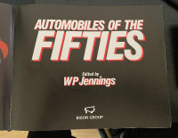 Automobiles of the Fifties W.P. Jennings Hardcover Book