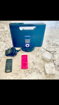 Sony iPod Docking Station with iPod and accessories! 