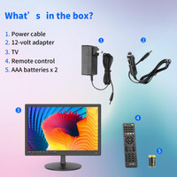 Jexiop 17inch IPS LED HD 1080P TV,Small Widescreen TV with ATSC 
