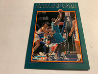 1992-93 FLEER BASKETBALL LARRY JOHNSON NBA ROOKIE OF THE YEAR #3