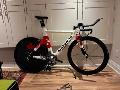 Argon 18 E112 Tri Bike + Bontrager Carbon Wheelset, View more