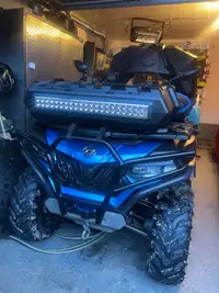 Atv Led light bar with storage and sound system 